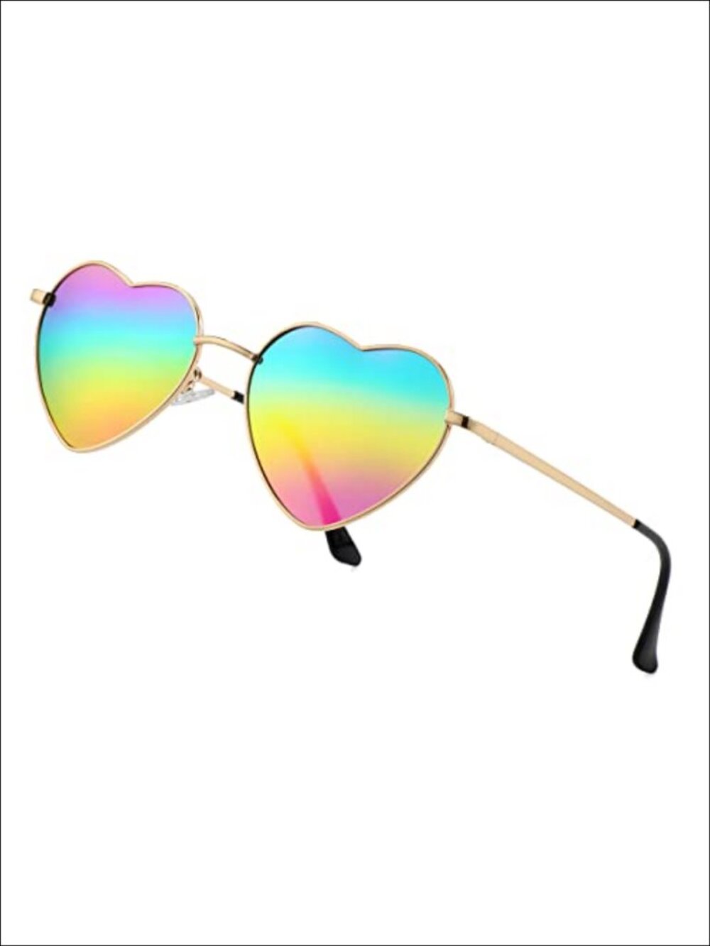 Polarized Heart Sunglasses UV400 Shield Retro Full Frame Women